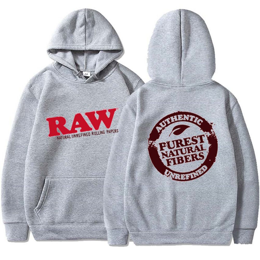 RAW Fashion Hoodie Men's Sweatshirt lar Fleece Hooded Harajuku  Hop Casual Men's Ladies Hoodie High Quality Pullover Hoodie