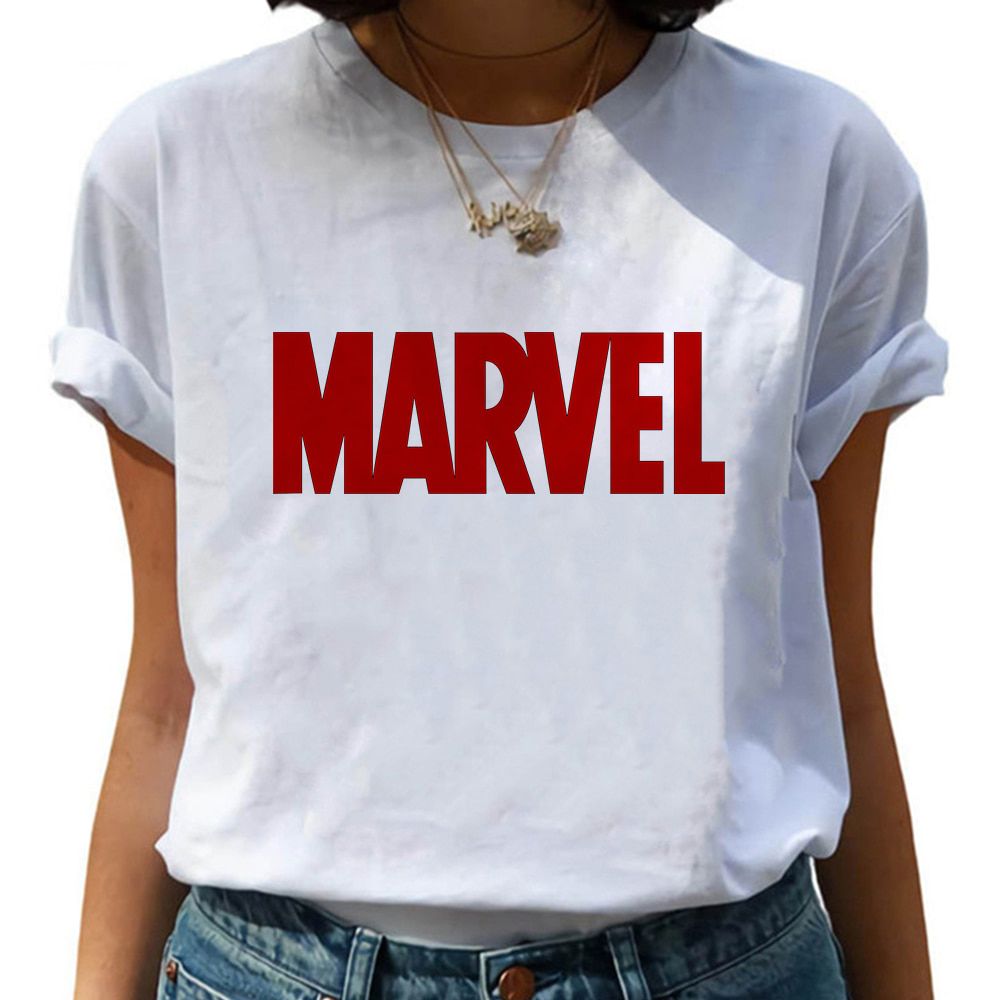 MARVEL T-Shirt New Fashion Short Sleeves Casual Tshirt Women Marvel T Shirts Uni Women Tops Tees Girlfriend Gift Dropship