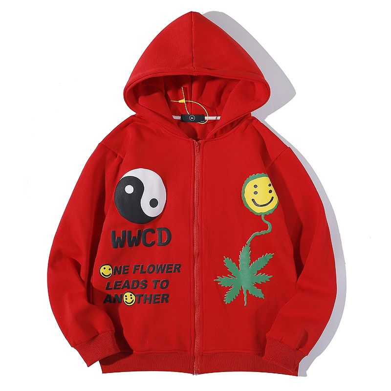 Tie Dye Stranger Things Sweatshirt Men and Women Wish you were here Letter Embroidery Hooded Hoodies Oversize Hoody