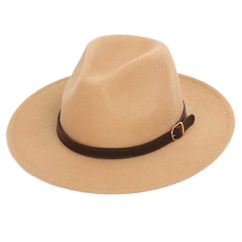 top vintage wide brim hat mens pie hats women's felt hat autumn winter men's hat wool luxury Woman Bone large size big