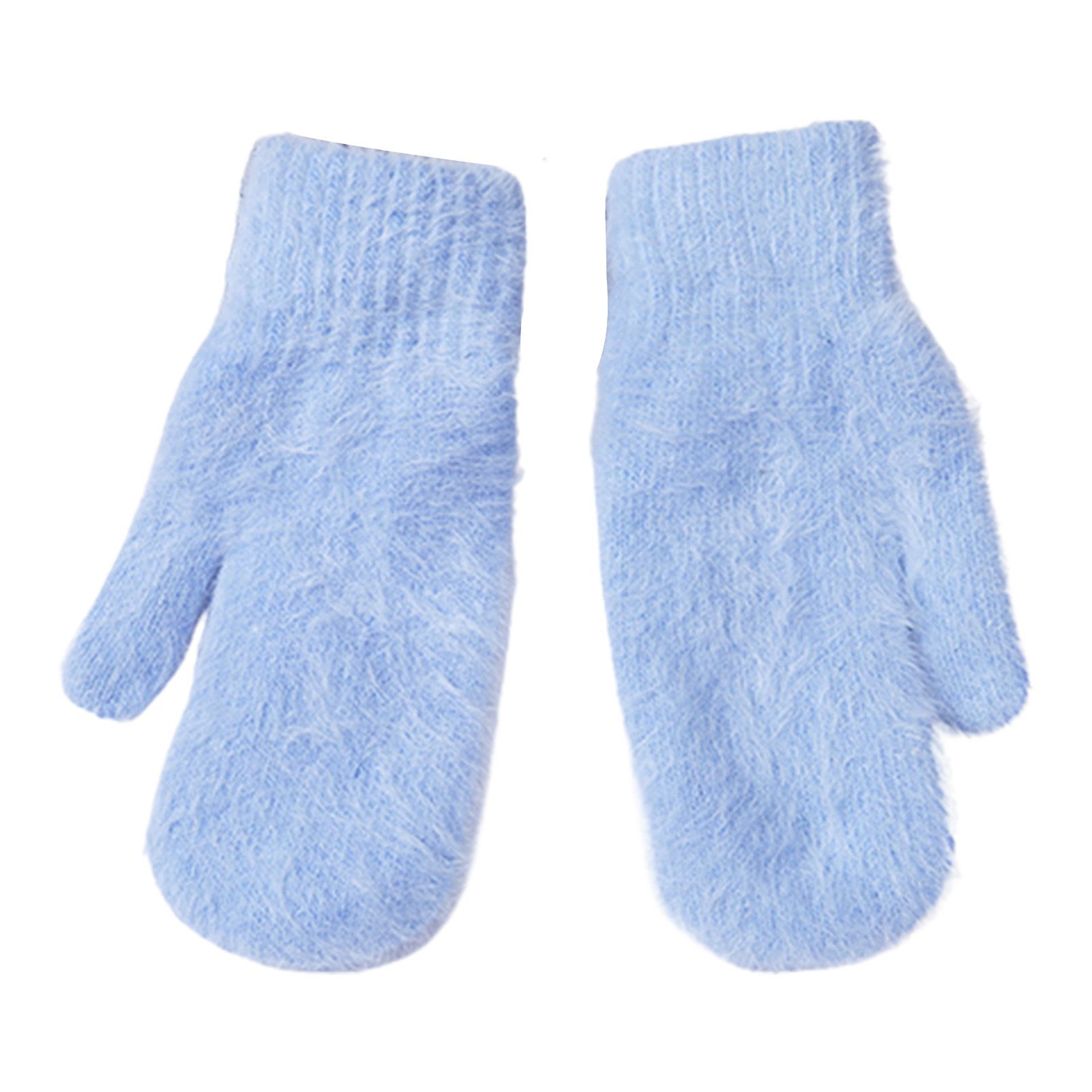 Gloves Pure Color Windproof Knitting Gloves