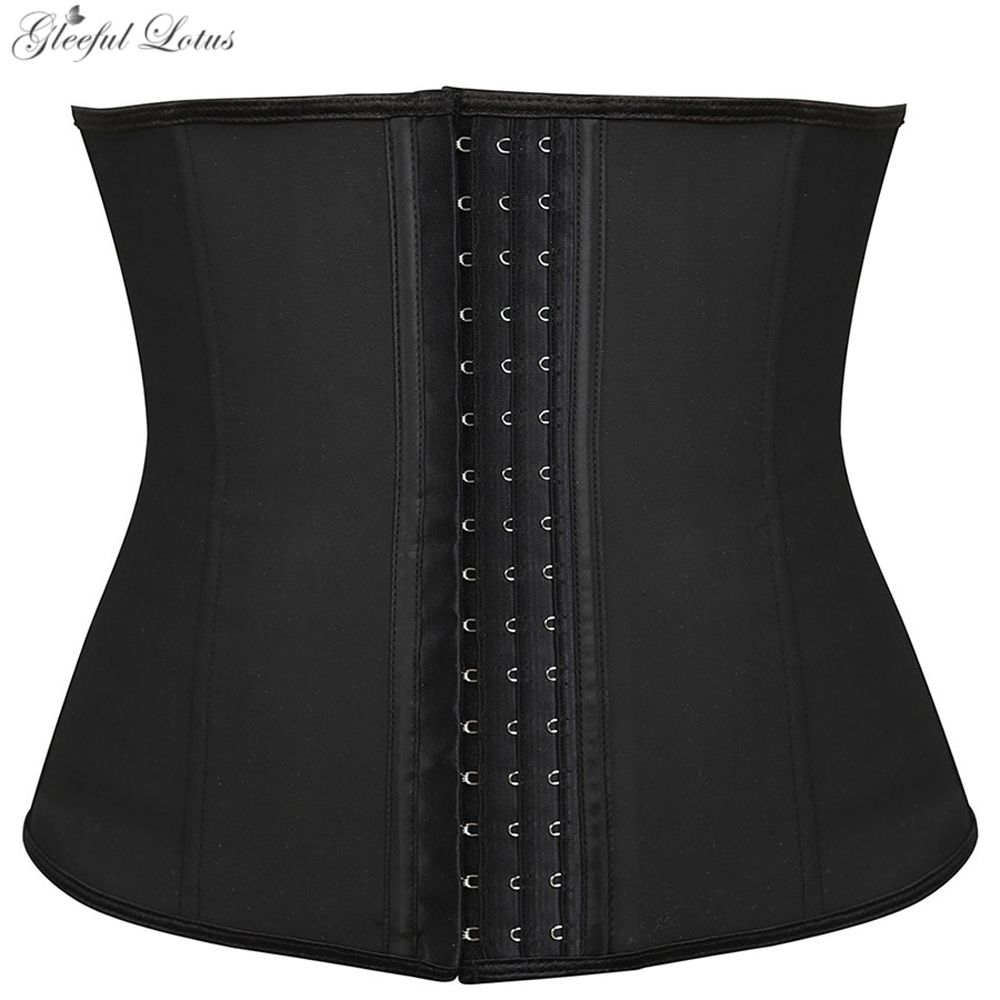 Binders and Shapers Body Shapewear Women Latex Waist Trainer Body Shaper Slimming Sheath Belly Corset Modeling S Weight Loss