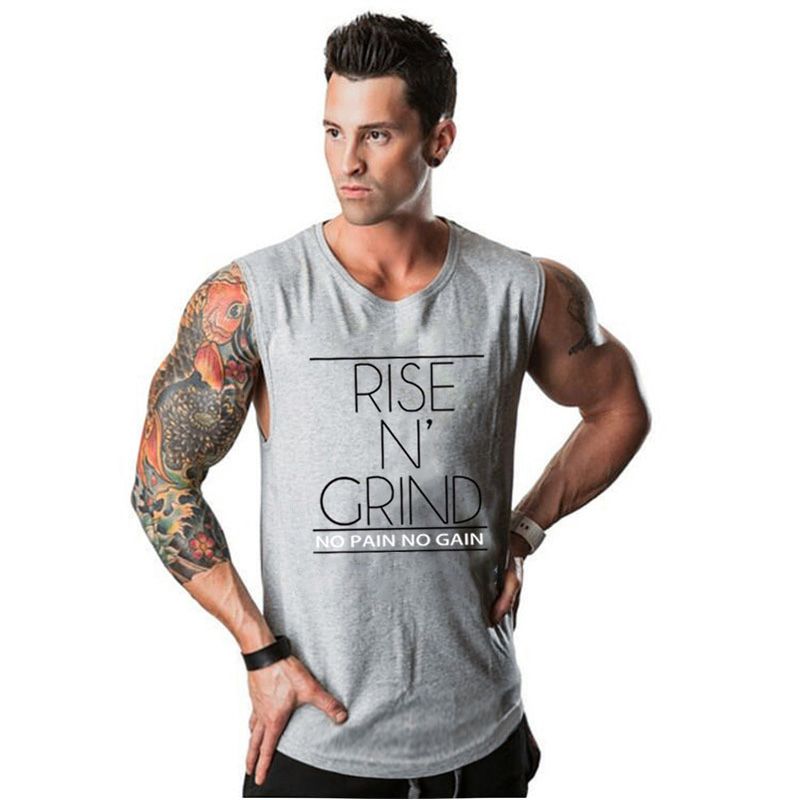 Muscleguys Brand Bodybuilding Stringer TaTops Men Fitness Singlets Gym Clothing Mens Sleeveless Shirt Vest
