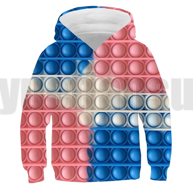 Casual 3D Cartoon POP Fidget  Hoodie Children Sweatshirt Game Oversize Pullover Streetwear Clothes Boys Girls Harajuku