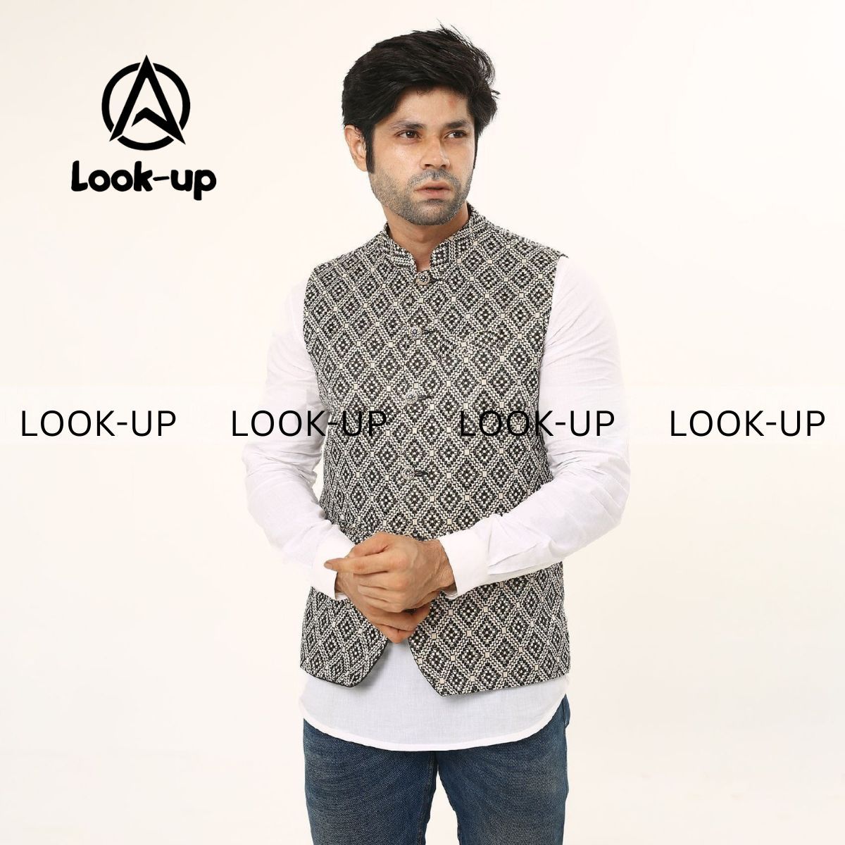 Smart and Stylist Men's waistcoat, party ware, waistcoat ,koty Modicoat, wedding party ware Vest for men