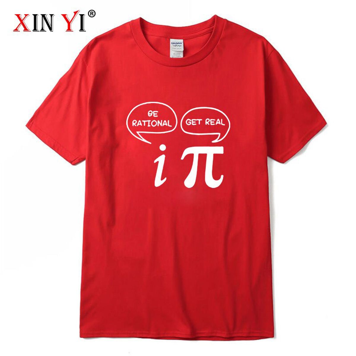 Men's T-shirt 100%cotton short sleeve Mathematical geometry printed T shirt  o-neck street style cool funny loose T-shirt