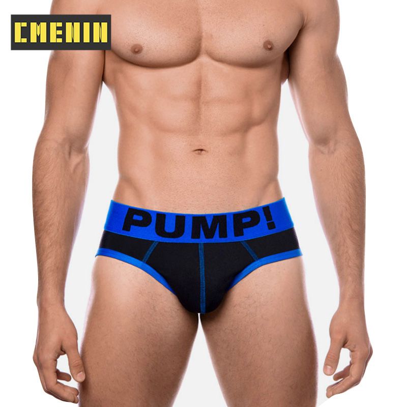 CMENIN 1pcs (1 Pieces) PUMP Patchwork  Underwear Men Jockstrap 2021 New Cotton Briefs Mens Underpants Man PU5107