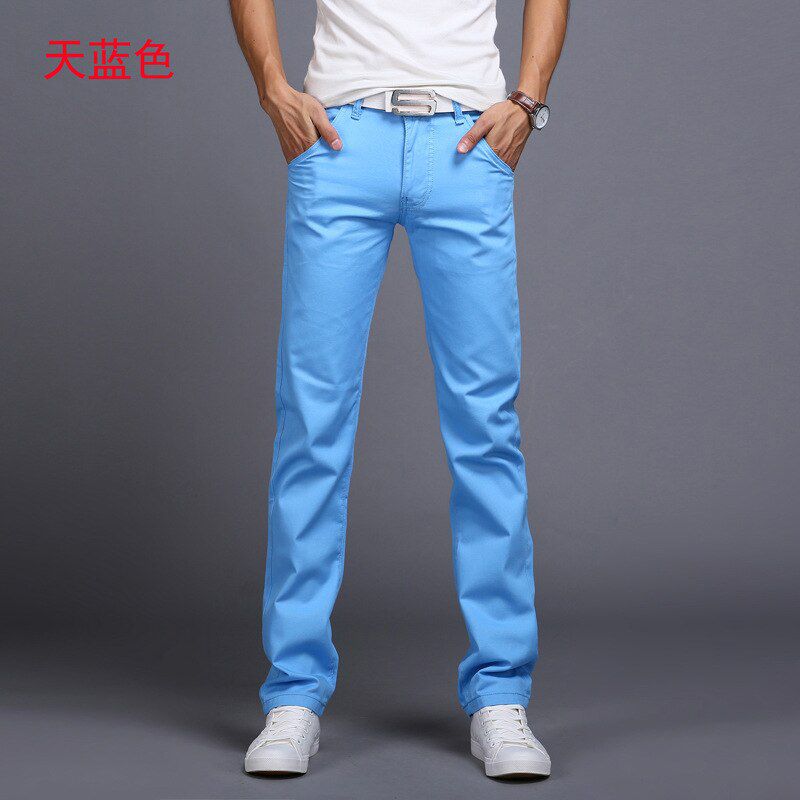 Classic 9 Color Casual Pants Men Spring summer New Business Fashion Comfortable Stretch Cotton Straigh Jeans Trousers