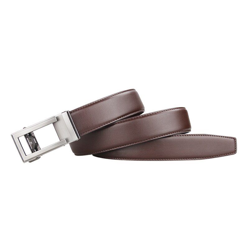 Luxury Designer Leather Man Belt Top Quality Ratchet Belt Strap Automatic Brown Mens Belts Cowhide 135cm Big Size