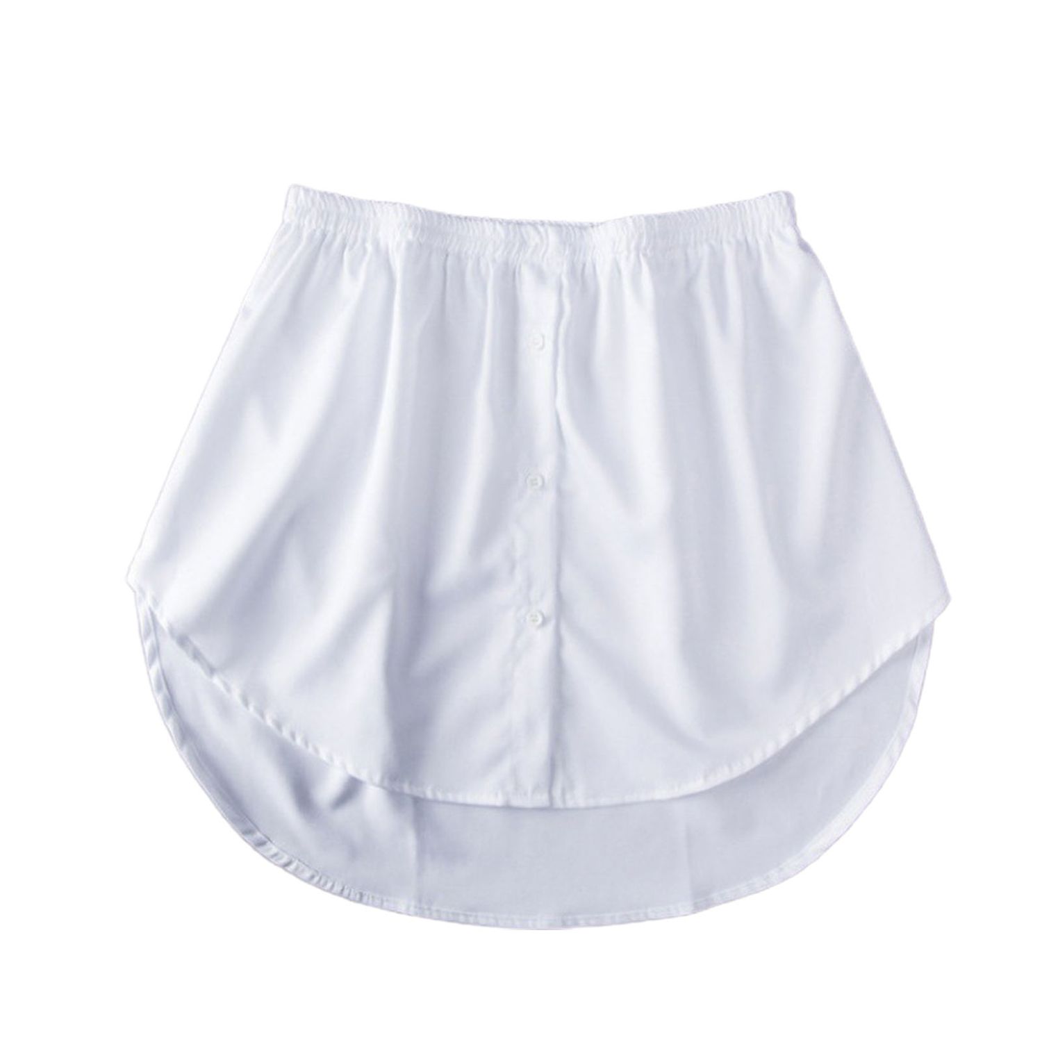 Skirt Splitting Irregular Pure Color Underskirt