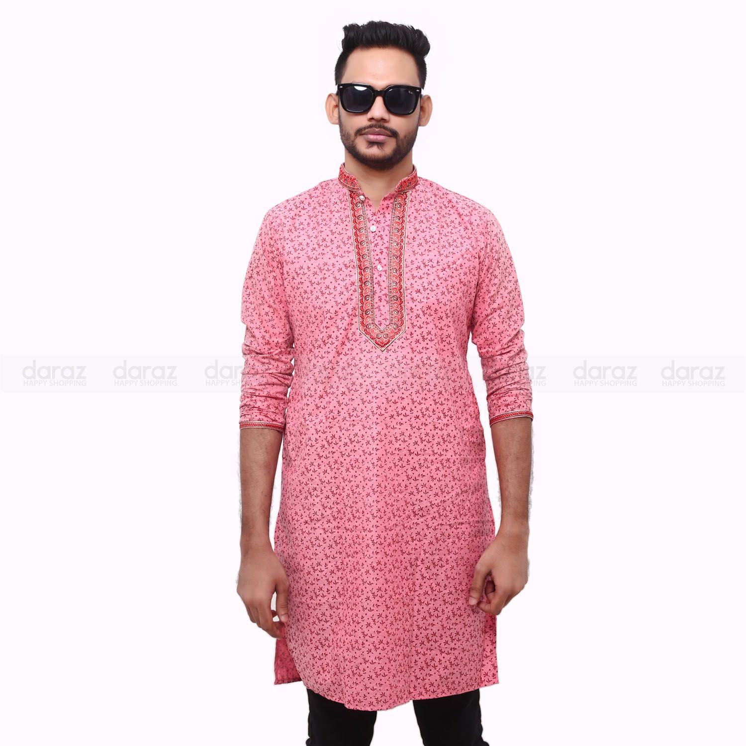 Stylish Semi Long Printed Khadi Panjabi Collection For Man