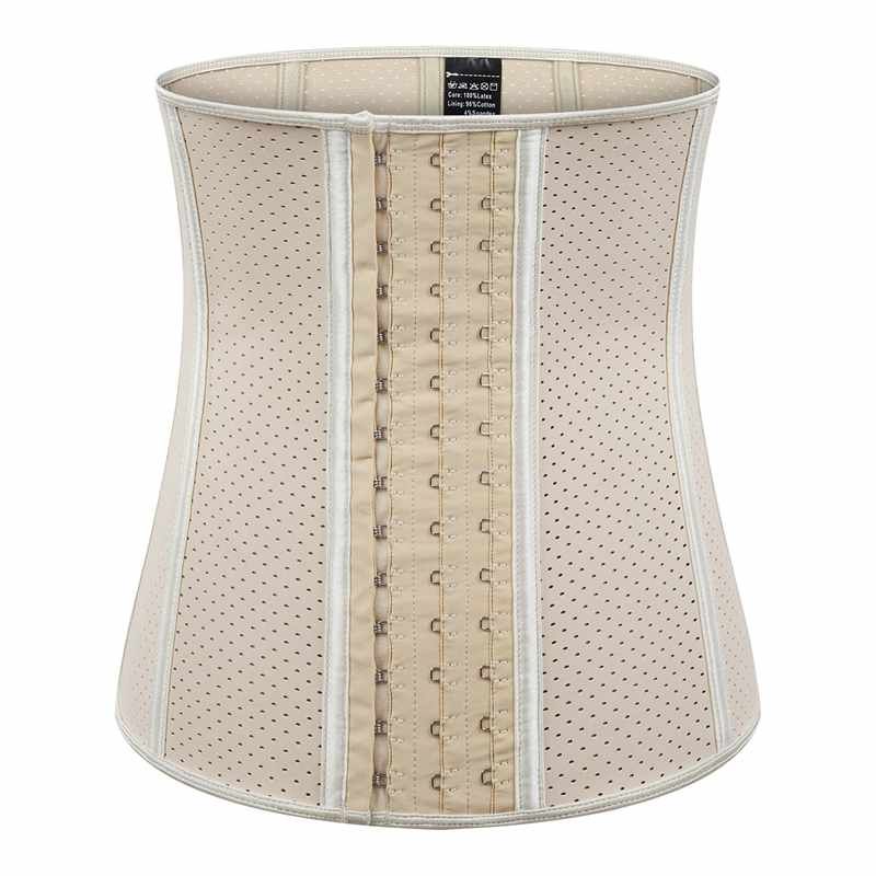 ANDREAGIRL Black/Color Women's Breathable Elastic Waist Trainer Cincher 3XS to 3XL Latex Shapewear Steel Boned Corset 9098
