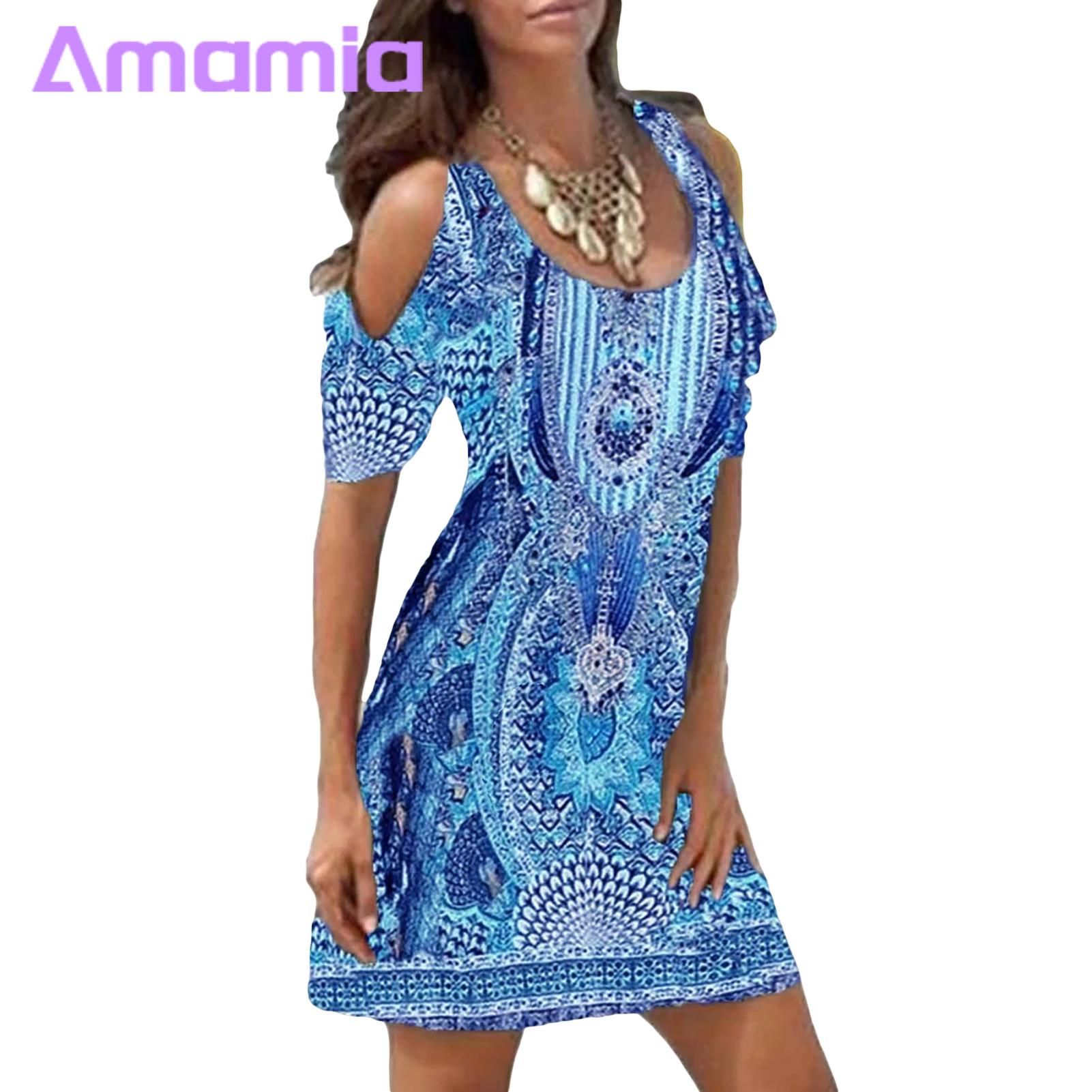 Amamia ni Dress Comforle Round Neck Short Dress