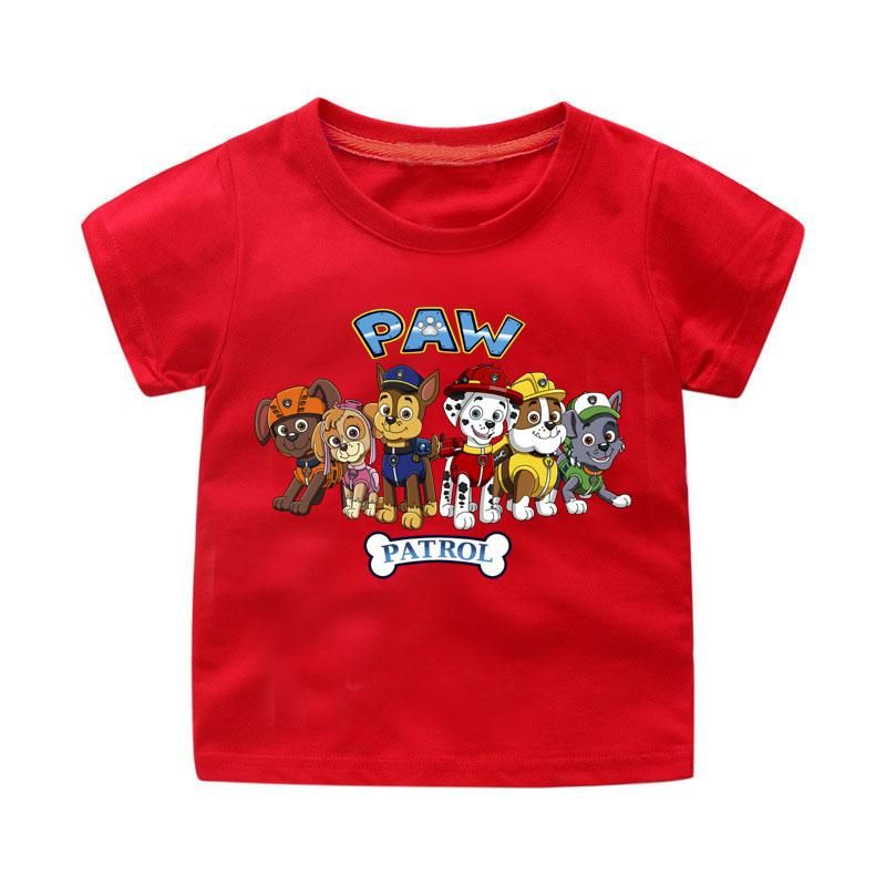Paw Patrol Tees Kids T-Shirt Boys Cotton T Shirt Fashion Cartoon Game Tshirts Girls Tops Boy Short Sleeve Style8