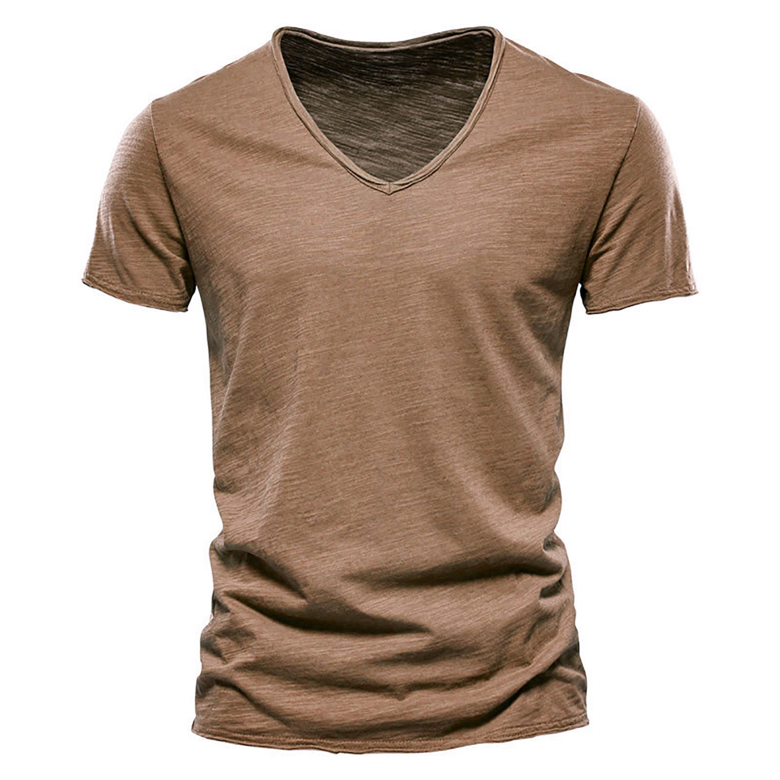 Men Top Elastic Men Casual Sports Tee Shirt