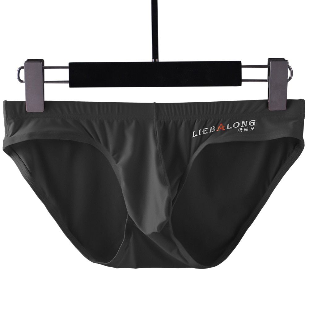Men Ice Silk Briefs Ultra-thin Seamless Semi- Transparent Breathable Cuecas Homme Underpants Bulge Pouch Sexy Panties