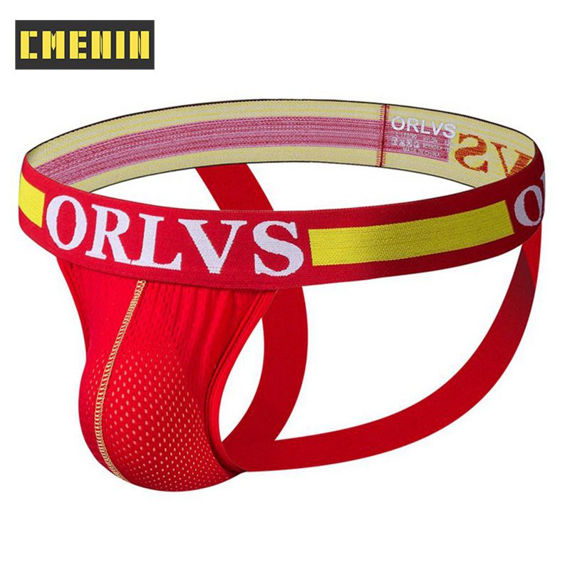 CMENIN 1pcs ORLVS (1 Pieces) Stripe Milk Fiber  Men Underwear thongss Mens Jockstrap  thongss And G strings CMENIN 1pcs Comfortable Print Innerwear OR115