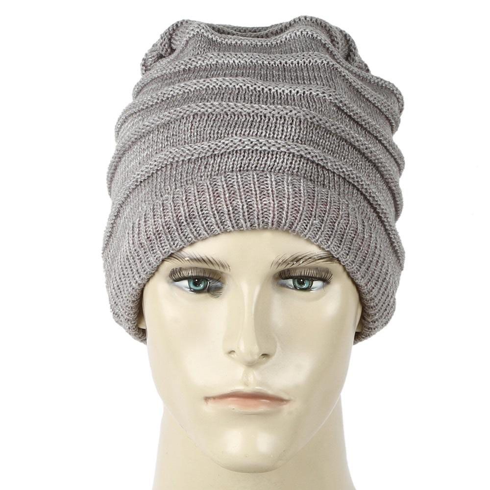 Grey Cotton Winter Cap For Men