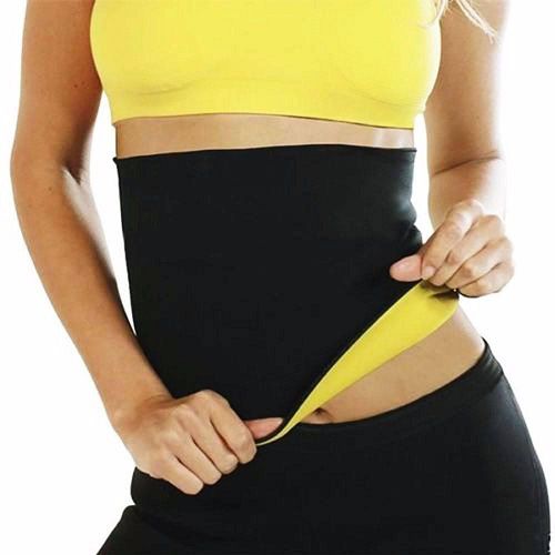 Sweat Slim Belt - Black and Yellow Indian