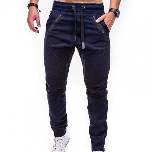 80% Men Fashion Pants Drawstring Adjustable Men Stripes Zipper Pockets Sports Trousers for Outdoor Activities Plus Size