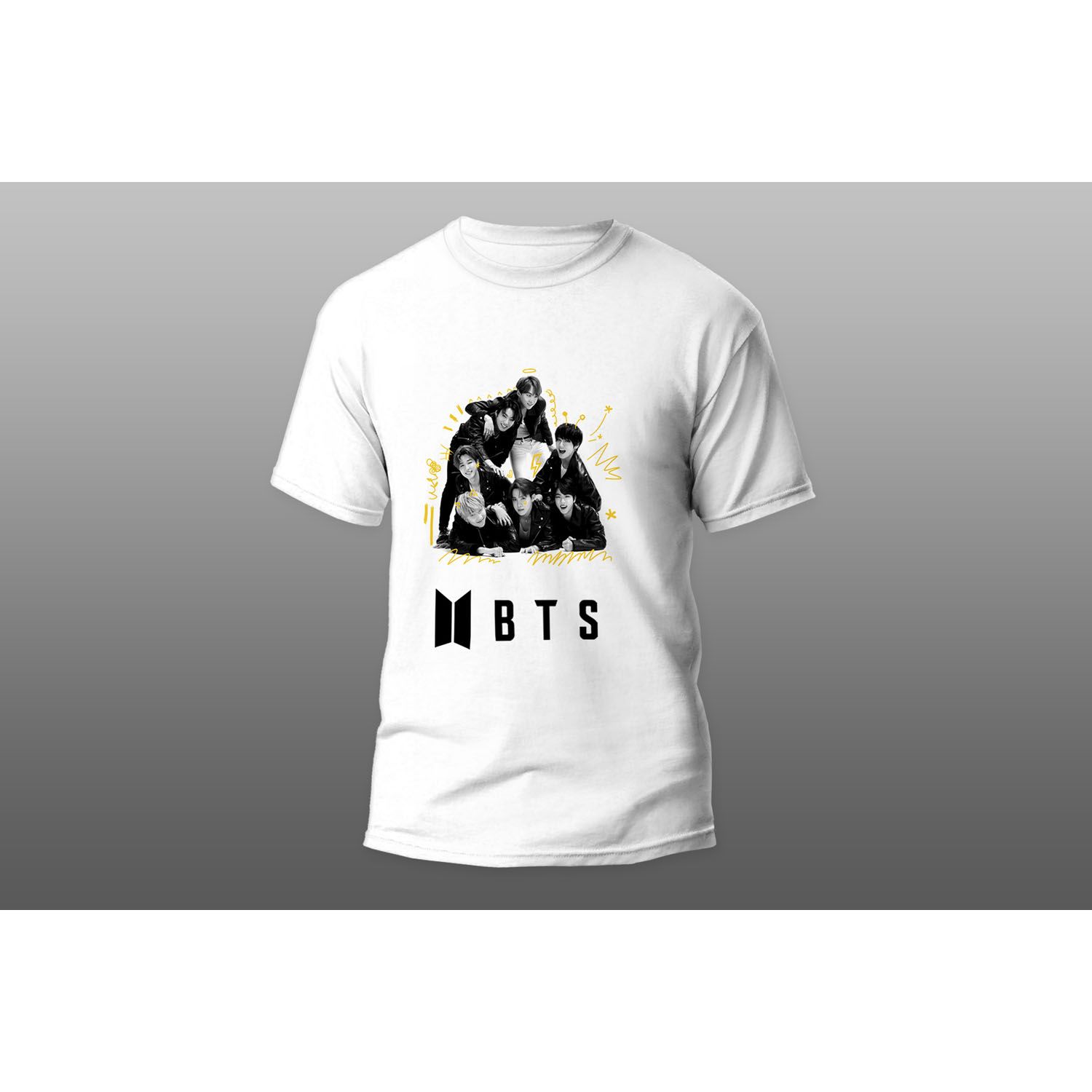 BTS BANGTAN BOYS POLYESTER T-SHIRT SOFT KPOP KOREAN