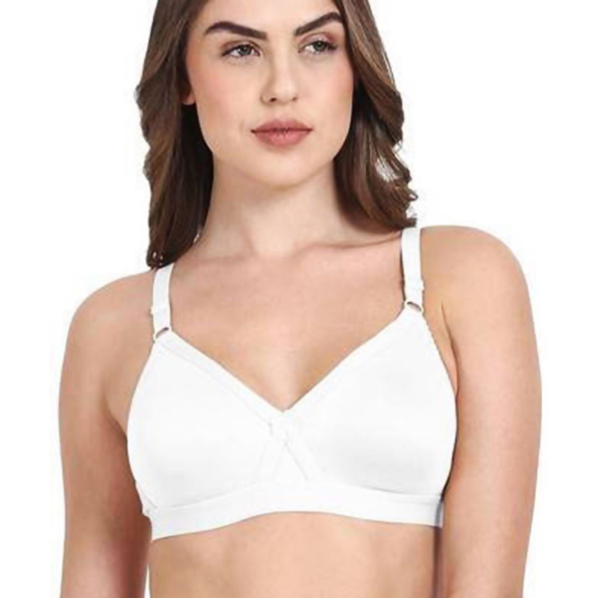 Cotton Foam Bra For Women (White)