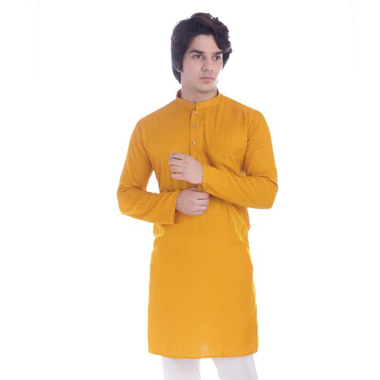 Cotton Panjabi for Man - Orange