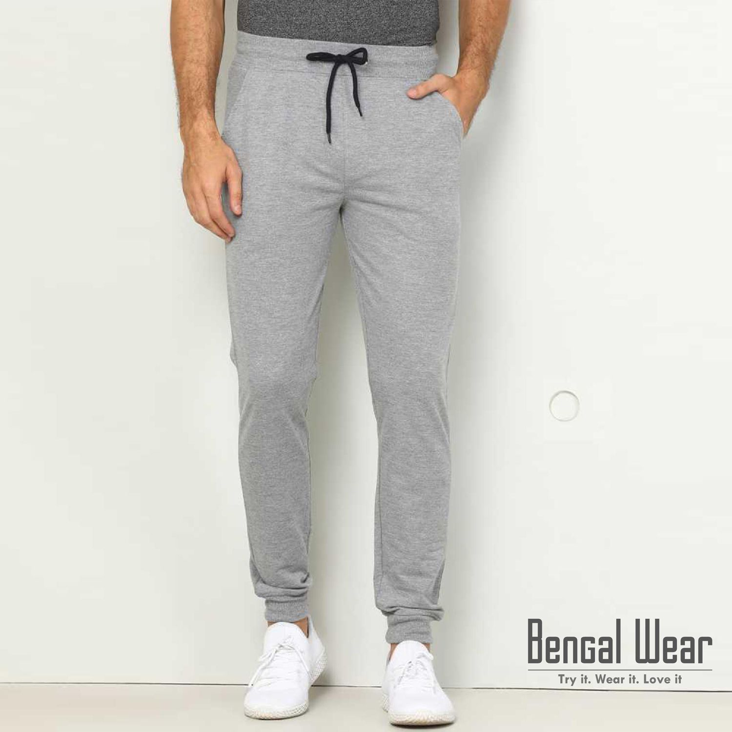 Slim-Fit Sweatpants / Joggers for Man - Light Ash