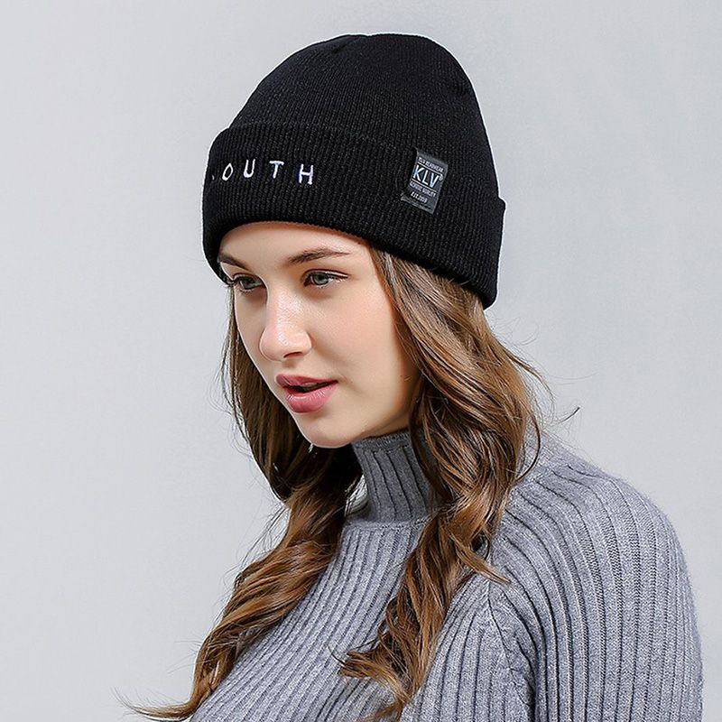 Women's Warm Chunky Thick Stretchy Knit Skull Cap Winter Knitting Warm Hat