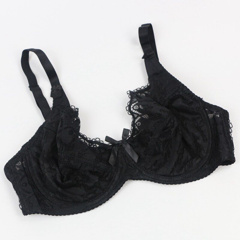 Women\\'s Ultra thin plus size bras Full Coverage  Soft Underwire Brassiere No-Foam bh 34E 36E 38E 40D 42E 44D DE0024