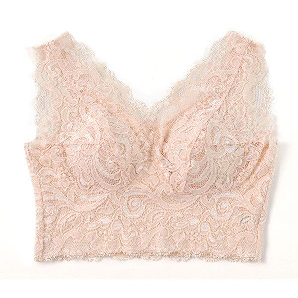 None closure Bras Women Lace  bra Seamless Padded Full cup Tank  Natural SILK lingerie lenceria  underwear