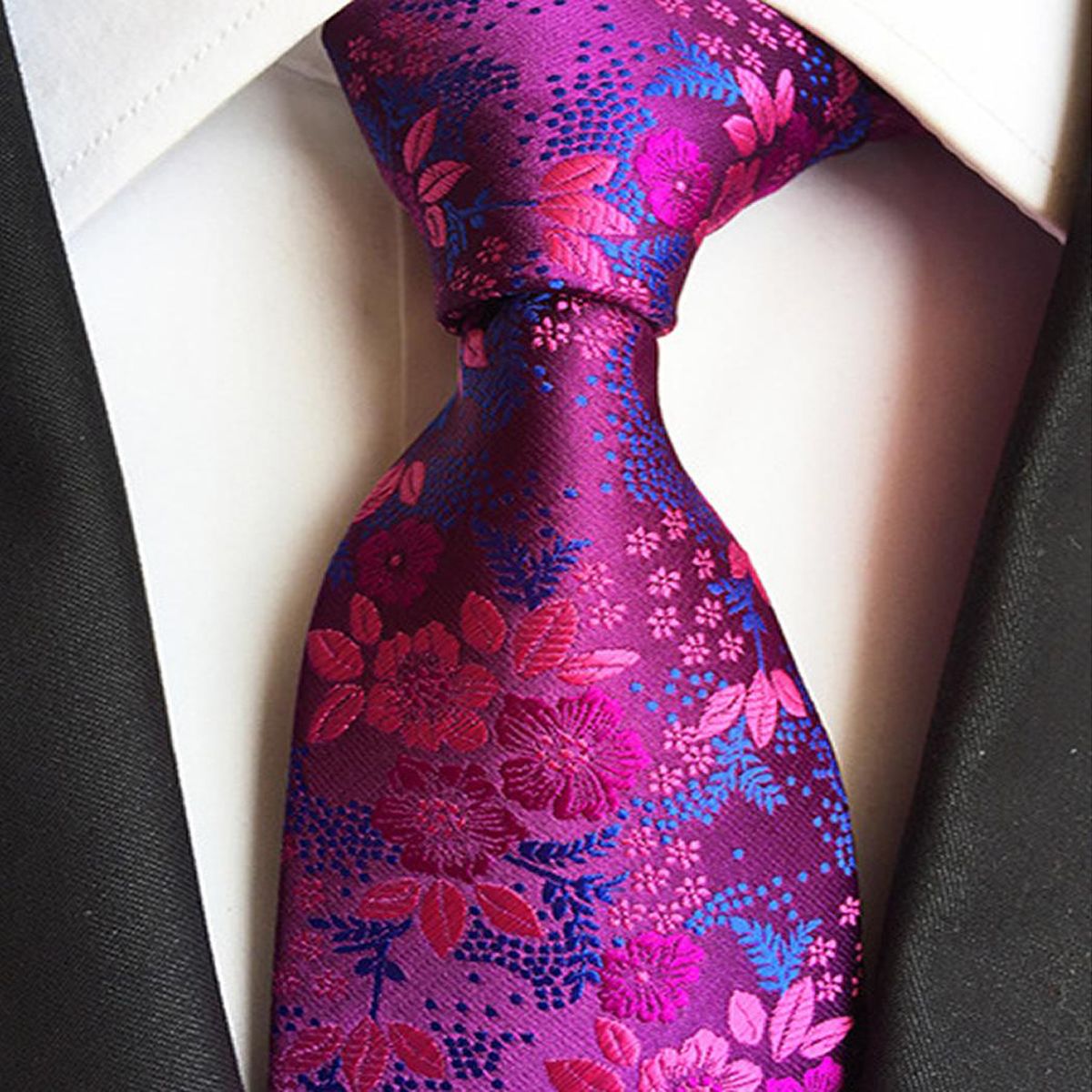 Gentleman Men's Tie Colorful Paisley Necktie Regular 8CM Width Polyester Silk For Business Wedding Party