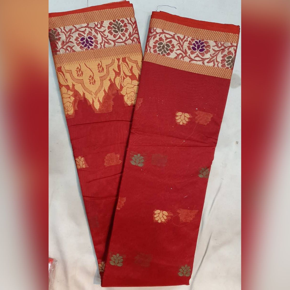 Exclusive Tangail Half Silk Designed Saree for Women