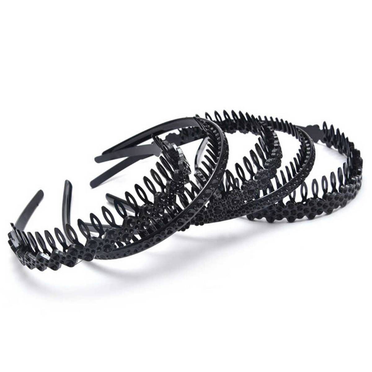 1Pcs Black Hair Accessories Head Hoop Band Headband Hairband
