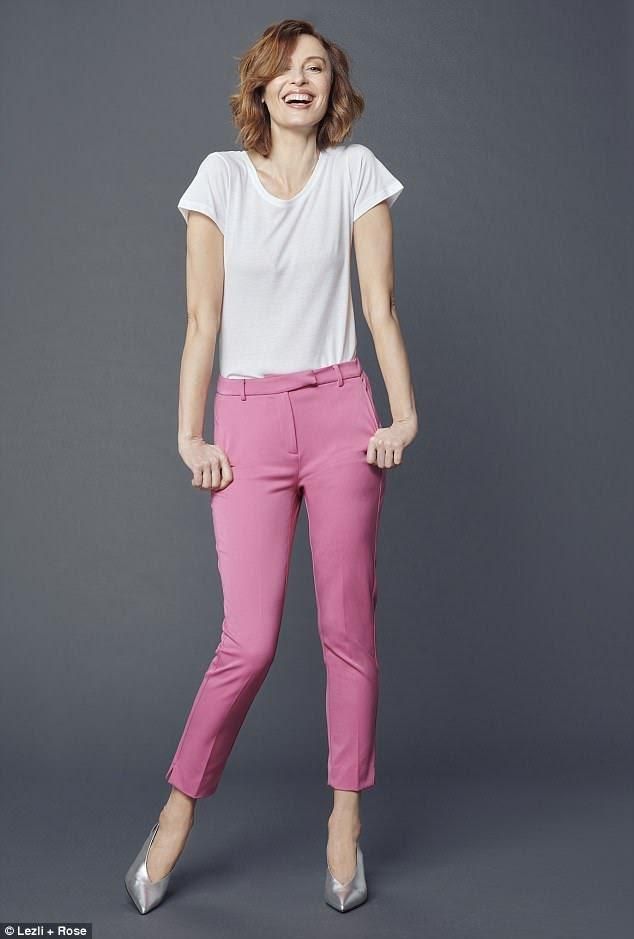 Ladies Branded Multicolored Basic Stretch Scoop Neck T-Shirt