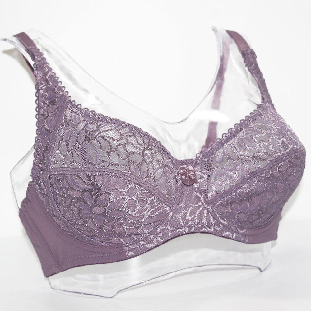 Plus Size Bras For Women Lace Bralette Bra Femme Transparent Large Brassiere Tops Underwear  Lingeries C D DD E F Cup