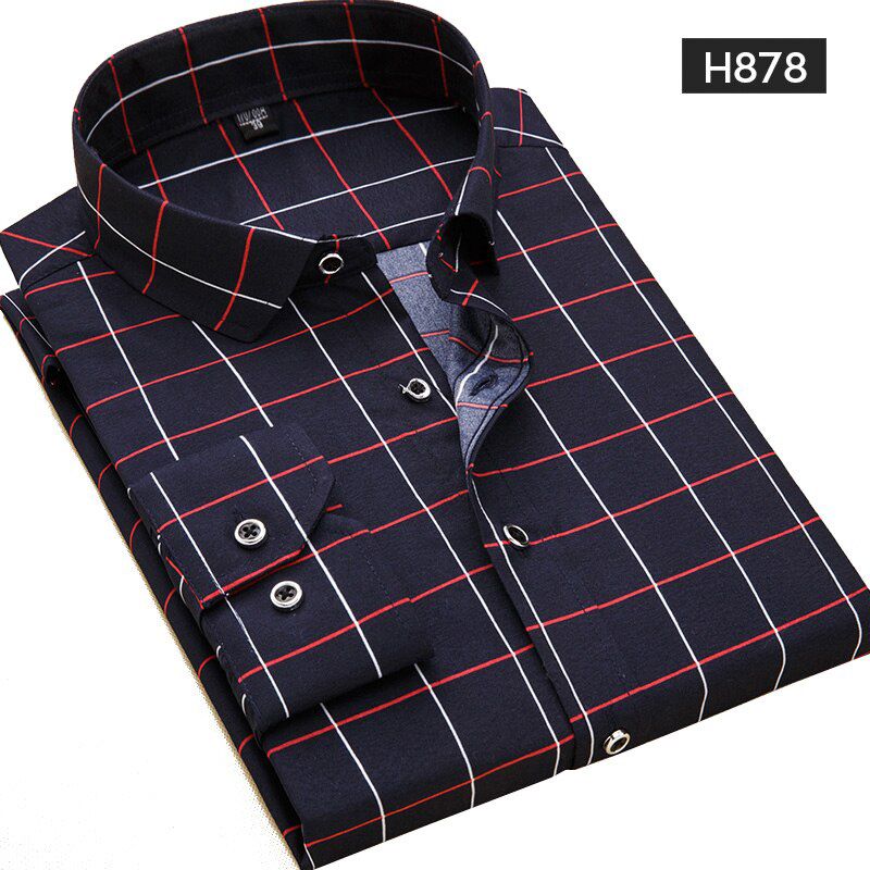 Men's Floral Print Shirts Long Sleeve Casual Flower Printing Polyester Thin Button Up Hawaiian Dress Shirt Men Clothing Slim Fit