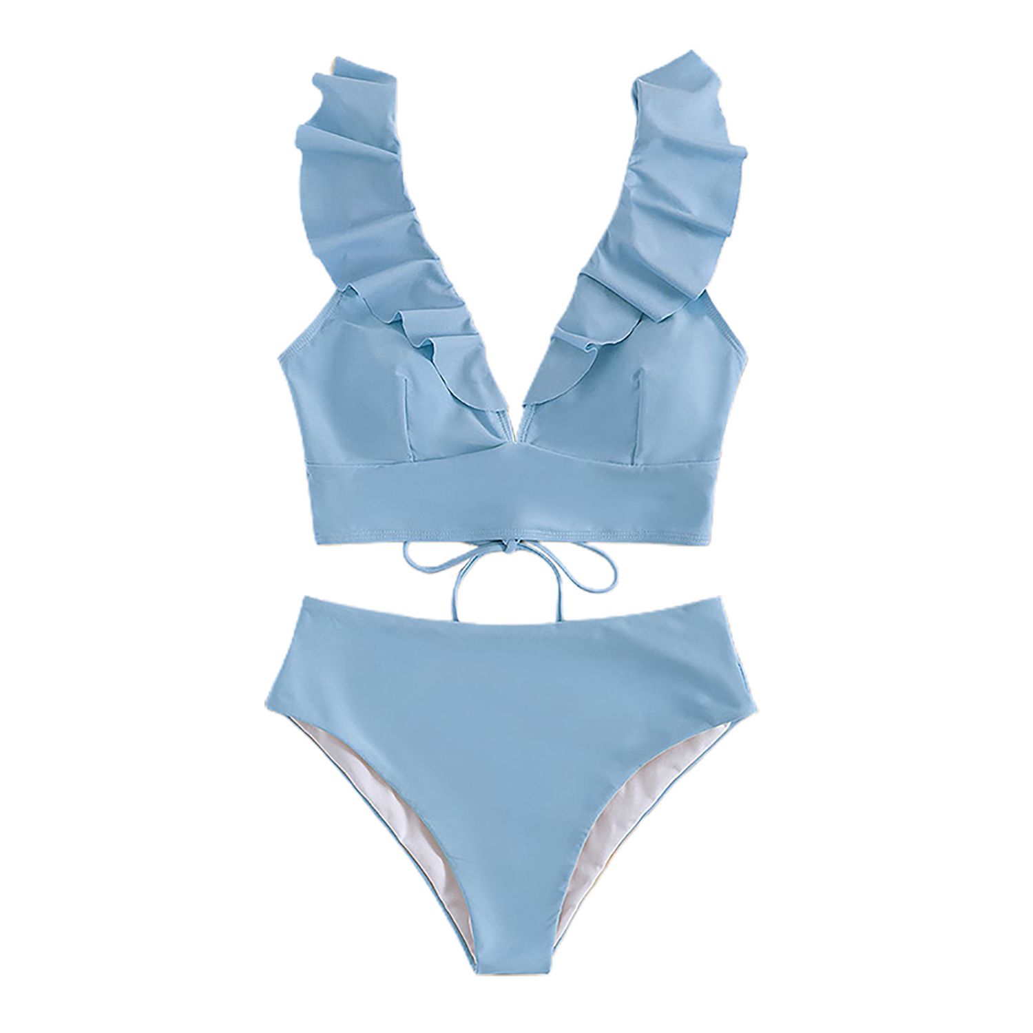 Bathing Suit Breathable Ruffle Summer Bikini Set