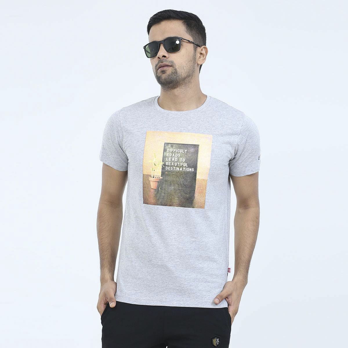Premium Quality T Shirt Half Sleeve for Men 100% Export Cotton Fabric