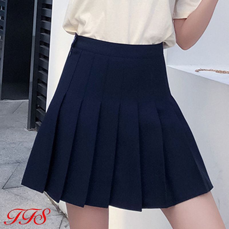 College Style Skirt Korean Style A Line Skirt for Women High Waist Comfortable Casual Short Skirt for Women