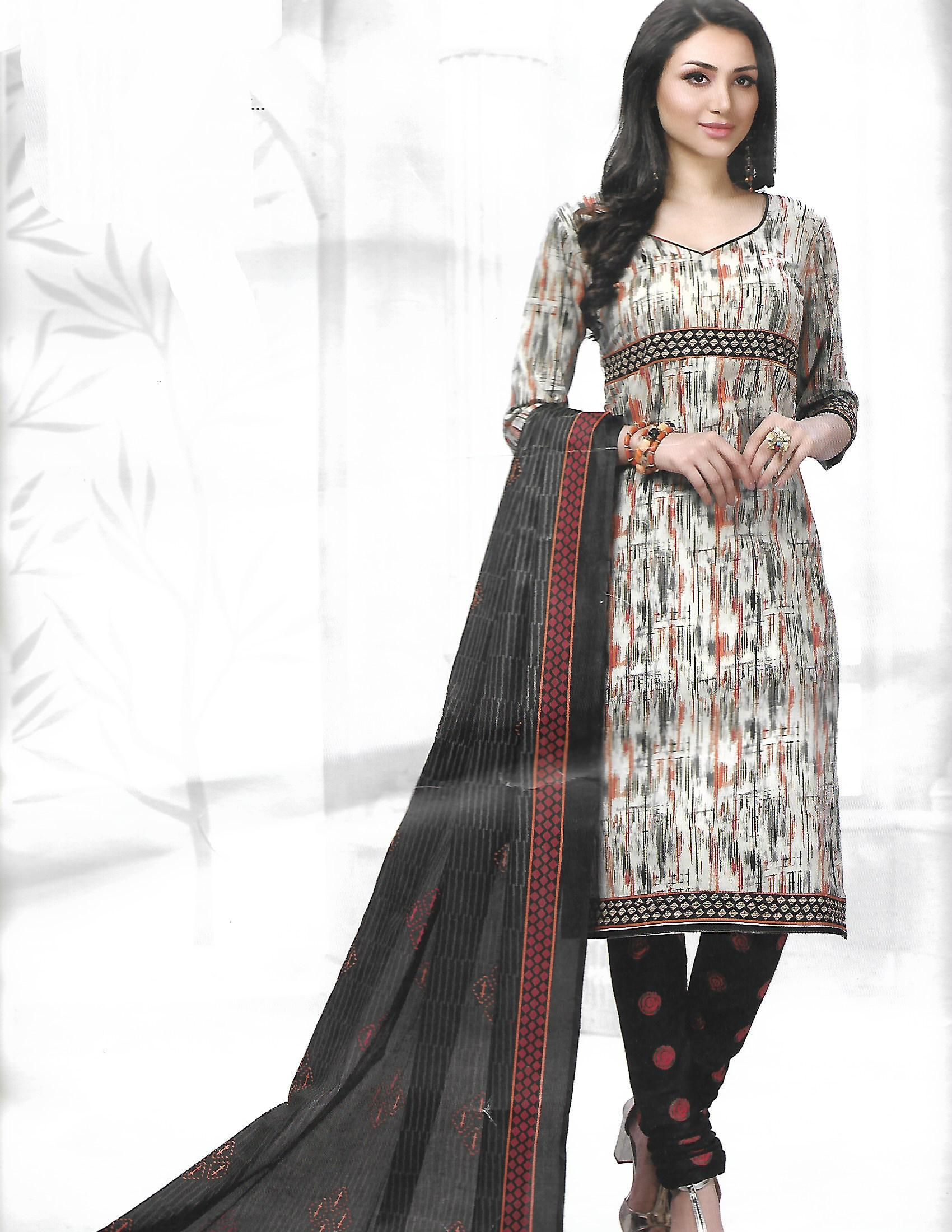 Indian Glaze cotton unstitch Dress