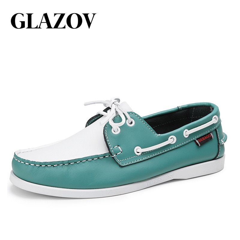 Leather Men Boat Shoes Luxury  Design Hand Sewing Slip-On Mens Loafers Casual Driving Moccasins Business Men Shoes