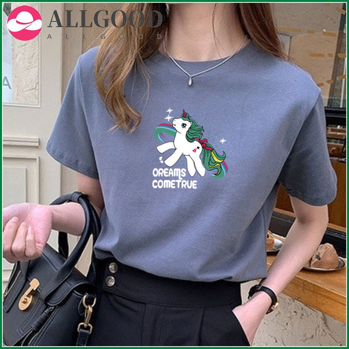 Unicorn Shirt Funny T Shirt Women Summer O-neck Short Sleeve Women T Shirt Casual Tshirt Cotton Women Loose Tee Shirt Top