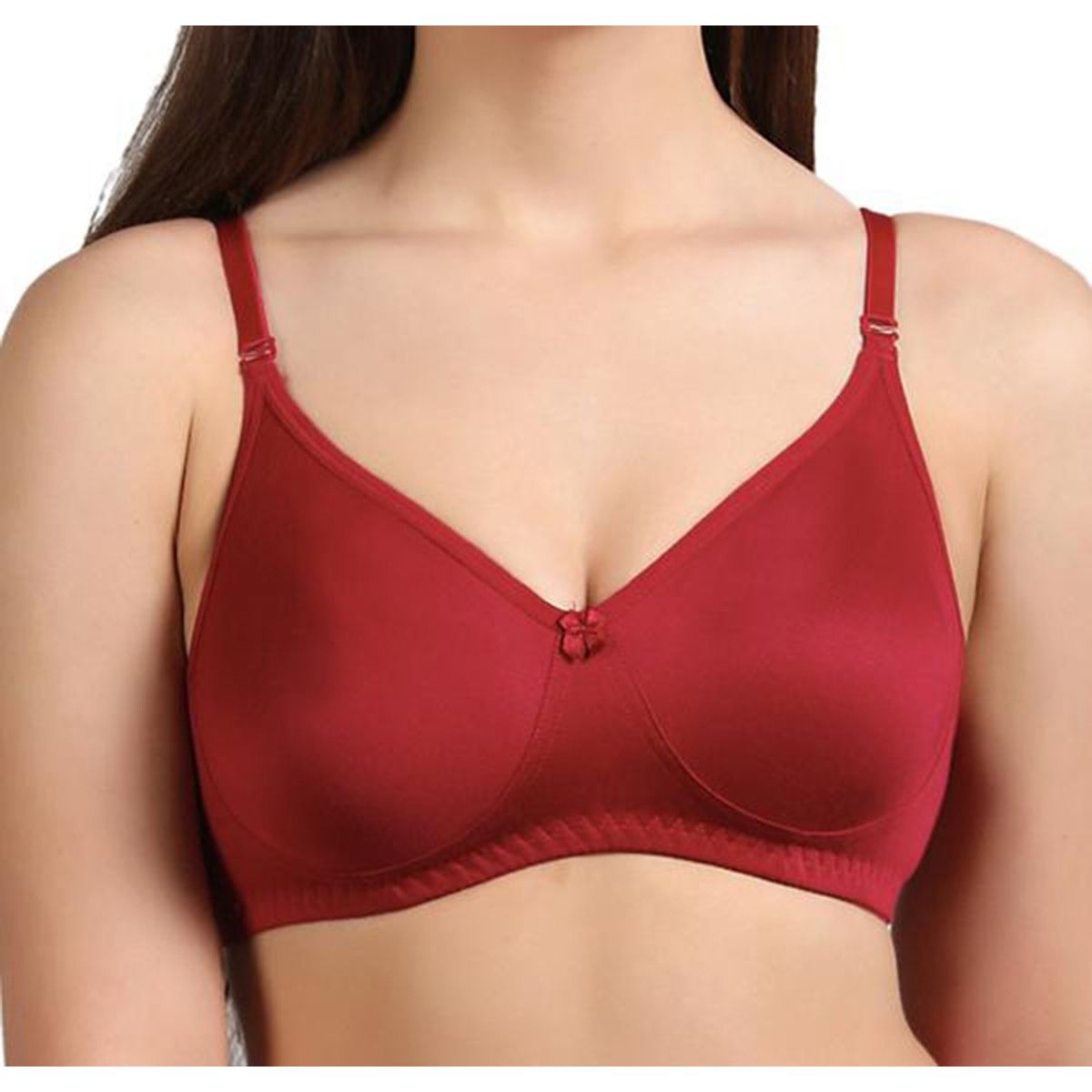 Maroon Random Uses Spandex Bra For Girls And Women-1 Piece
