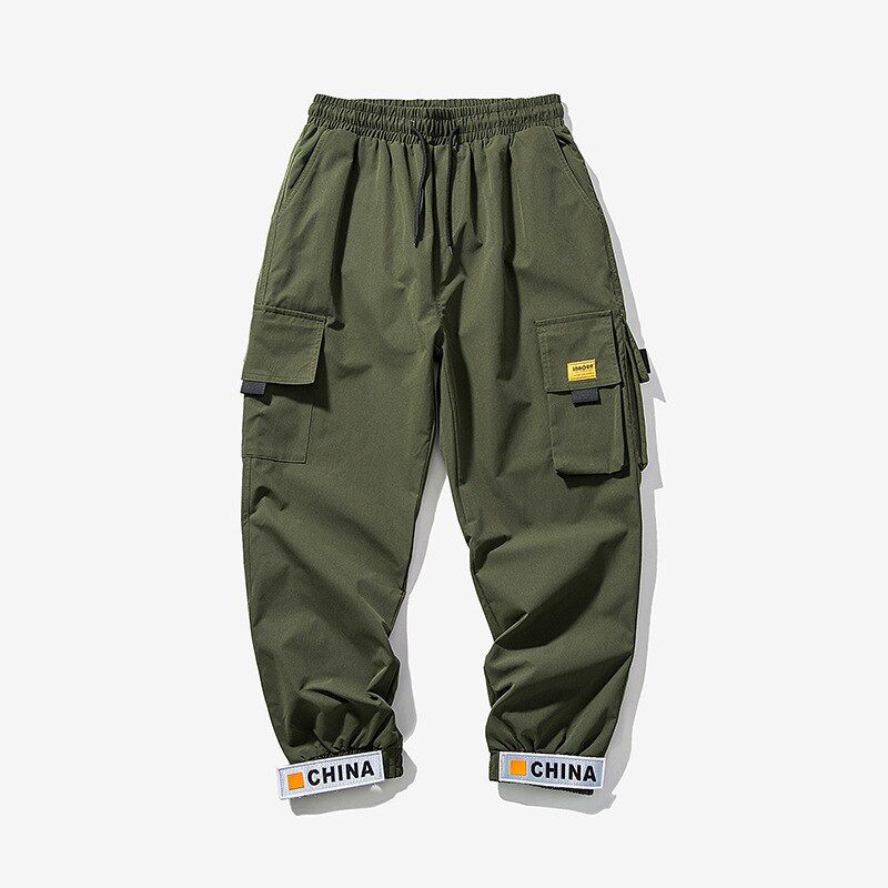Streetwear Mens Hop Jogging Pants Casual Men Trousers Big Size Loose Sweatpants Male Multi Pocket Harem Pants 5XL