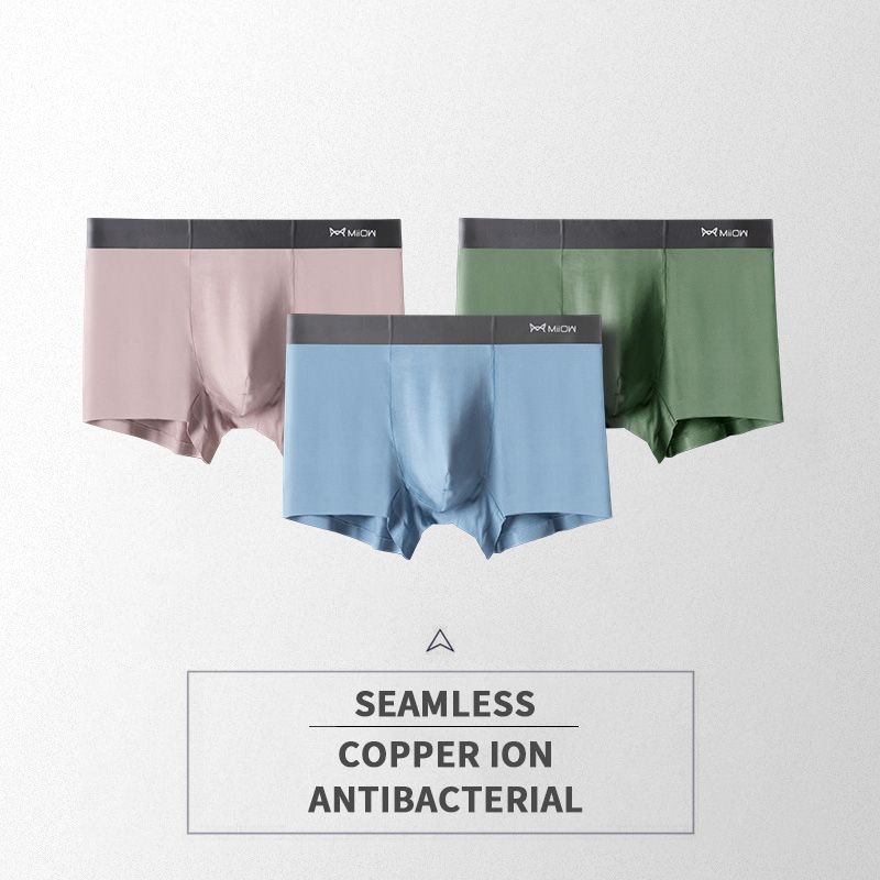 CMENIN MiiOW 3Pcs Modal Sexy Men Underwear Man Boxer Underpants Breathable Trunk Men's Panties Bxoers Shorts Mens M3801