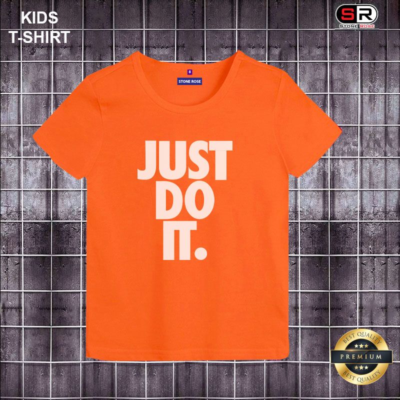 Just Do It Short Sleeve Cotton Premium T-Shirt For Boys By Stone Rose - 16912T