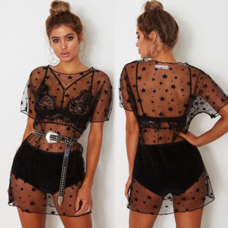 Women Beachwear Swimwear Bikini Cover Up Kaftan Ladies Summer Boho Mini Sundress