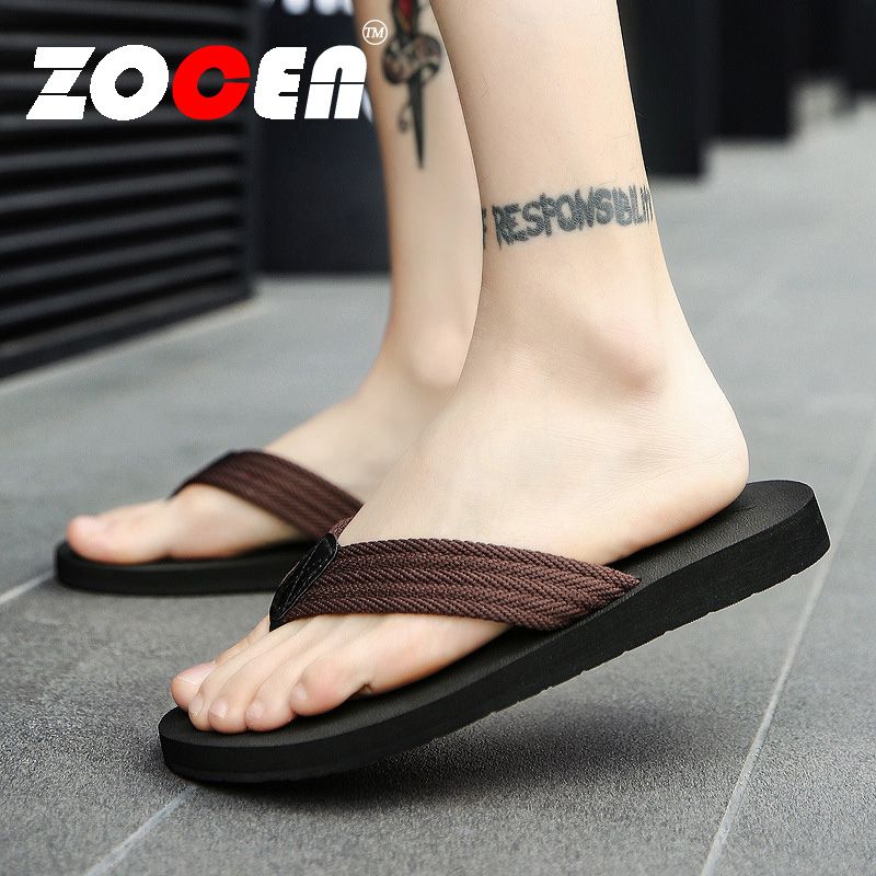 Men Sandals Flip Flops Men Slippers Non-slip Beach Shoes Large Size Sandals Casual Flip Flops for Men