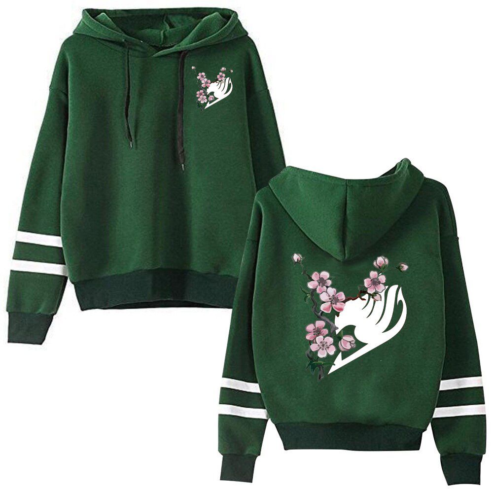 Japanese Anime Fairy Tail Hooded Autumn Long Sleeves Streewear Anime Clothes Cool Hoodies